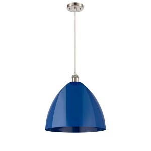 Plymouth Dome - 1 Light Cord Hung Mini Pendant In Industrial Style-18.75 Inches Tall and 16 Inches Wide - 1 of 1
