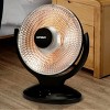 Optimus 14 Inch Oscillating Dish Heater in Black - 3 of 3