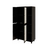 Arina 4-Door Cabinet with 4 Shelves and 4 Adjustable Inner Shelves, Kitchen and Dining Cabinet - The Pop Home - 4 of 4