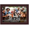 PosterPalooza | Linear Brown Picture Frame - UV Acrylic, Backing Board, Hanging Hardware Included - 2 of 4