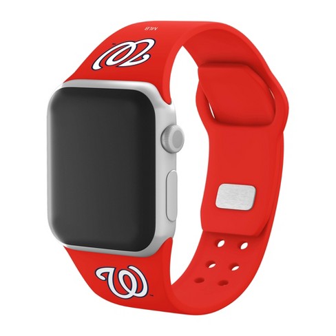 Mlb Washington Nationals Apple Watch Compatible Silicone Band