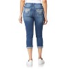WallFlower Women's Luscious Curvy 23.5" Crop Mid-Rise Bling Insta Stretch Juniors (Available in Plus Size) - 2 of 4