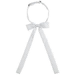 INSPIRE CHIC Women's Pre-Tied Polka Dots Bowknot Long Ribbon Bow Ties - 1 of 4