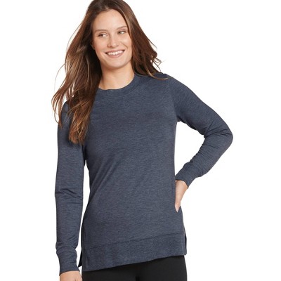 Jockey Women's French Terry Sweatshirt Xl Navy Heather : Target