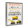 Stupell Industries Under Construction Not Messy Black Framed Floater Canvas Wall Art - 3 of 4