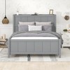 Full Size Platform Bed with Drawers and Storage Shelves - ModernLuxe - 2 of 4