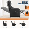 GustoWave PU Leather Recliner Sofa with Massage and Heat, Home Theater Seating, High-Density Sponge, Recliners Armchair for Living Room - 3 of 4