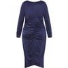 Women's Plus Size Marissa Dress - navy | CITY CHIC - 3 of 3