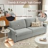 Lycvki 80'' Modern Chenille Linen Loveseat Sofa for Living Room - 4 of 4