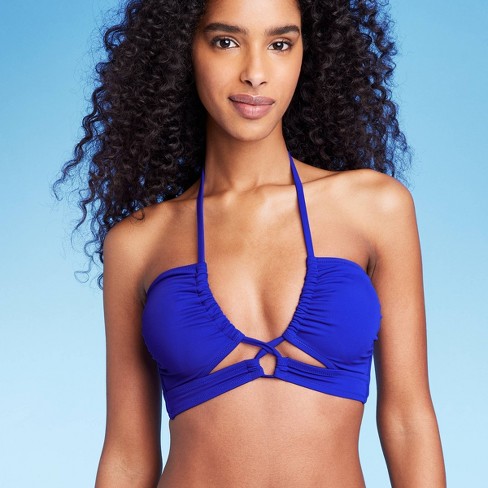 Women's Longline Tunneled Front Halter Top - Shade & Shore™ Blue : Target