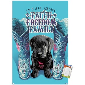 Trends International Jim Baldwin - Faith, Freedom, Family Unframed Wall Poster Prints - 1 of 4