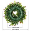 Unique Bargains Home Decor Artificial Colorful Plastic Handmade Eucalyptus Wreath - 3 of 4