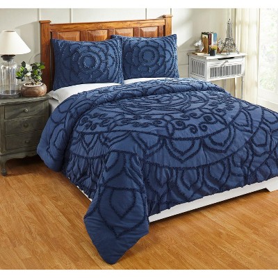 Cleo Comforter 100% Cotton Tufted Chenille Comforter Set - Better Trends