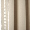 Lush Décor Olivia Ric Rac Embroidery Border Window Panel Dark Linen/White Single 42x84 - 4 of 4