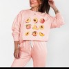 Simply Sage Market Peach Chart Lightweight Garment Dyed Sweatshirt - 2 of 4