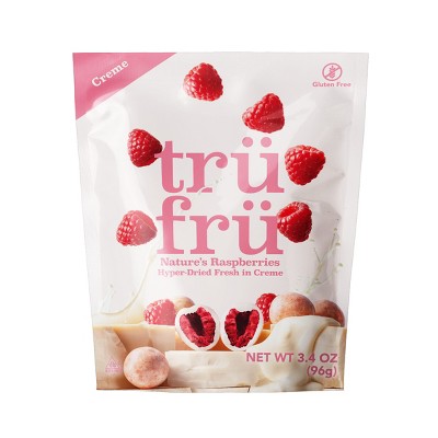 Tru Fru Hyper-Dried Raspberries and Crème - 3.4oz