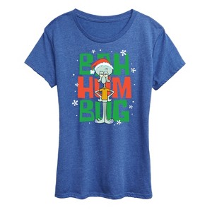 Women's - SpongeBob SquarePants - Squidward Bah Humbug Short Sleeve Graphic T-Shirt - 1 of 4