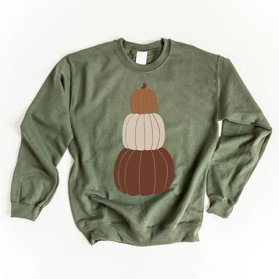 Simply Sage Market Women's Graphic Sweatshirt Pumpkins Stacked