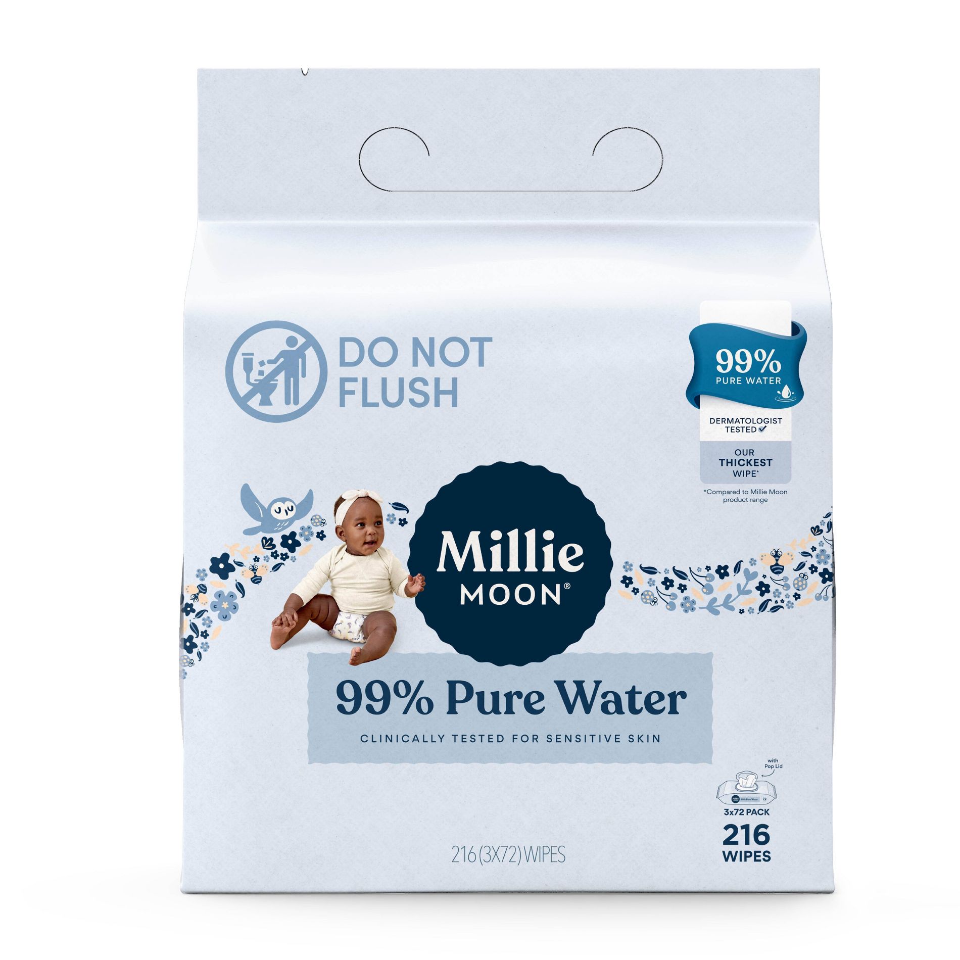Millie Moon 99% Pure Water Baby Wipe
