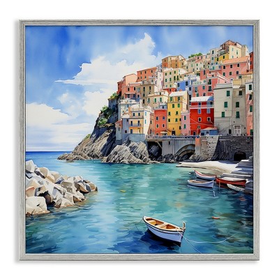 Stupell Industries Cinque Terre Port, 17" x 17"