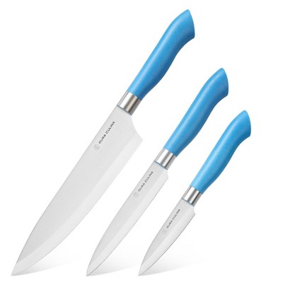 Dura Culina® Eco-Cut Collection 3-Piece Knife Set with Blade Guards