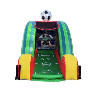 JumpOrange 12' Inflatable Soccer Game with Air Blower and Foam Soccer Ball.
