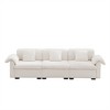 NicBex Couches for Living Room Cloud Couch Extra Large and Long 3 Seater Sofa Modern Velvet Upholstered Sofa With Comfy Seat and Back Support - 2 of 4