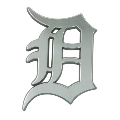MLB Detroit Tigers 3D Chrome Metal Emblem