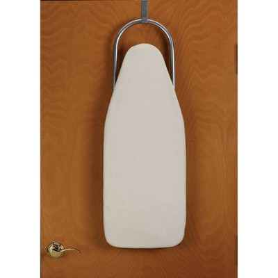 Compact Beige Steel Tabletop Ironing Board with Iron Rest