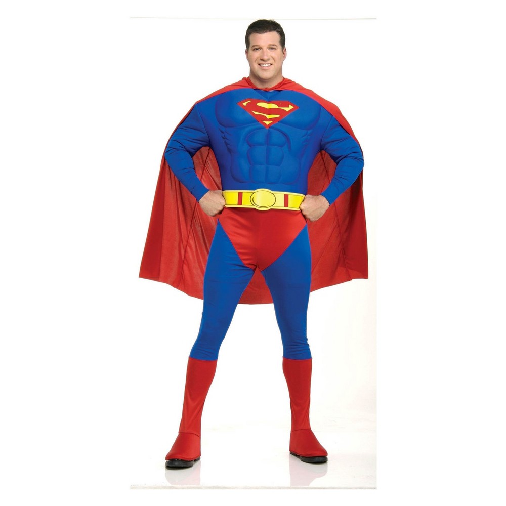 Men's DC Comics Superman Deluxe Muscle Chest Halloween Costume