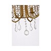 Elegant Lighting Elise 17 inch flush mount in brass - 4 of 4