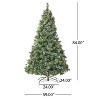 NicBex 7ft Prelit Artificial Christmas Tree with 1233 Branch Tips, 900 Multicolor Lights and 75 Pinecones for Indoor - 2 of 4