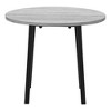 Monarch Specialties Dining Table Set 3pcs Set Small 35 inch Drop Leaf Kitchen Black Metal Grey Laminate Contemporary Modern - 4 of 4