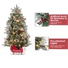 Whizmax Christmas Tree with Lights, Pre-Lit Artificial Mini Christmas Tree with 8 Mode Includes Red Berries - image 2 of 4