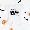 The Juniper Shop All The Ghouls Ghost Baby Bodysuit - 2 of 3