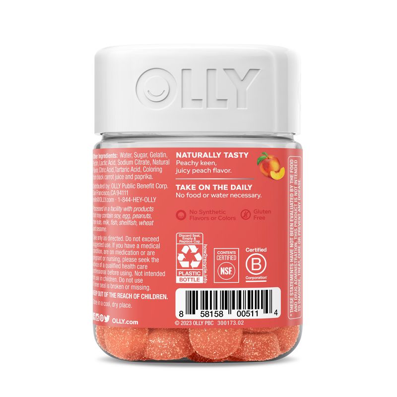 OLLY Probiotic + Prebiotic Gummies - Peachy Peach, 5 of 11