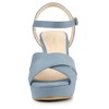 Allegra K Women's Buckle Closure Platform Chunky Heels Slingback Sandals - 2 of 4