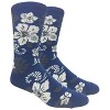 Aloha Hawaiian Floral Hibiscus Pattern Socks from the Sock Panda (Men's Sizes, Adult Large) - 4 of 4