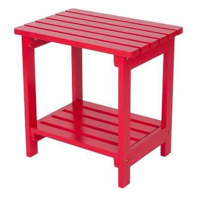 Rectangular Side Table - Red