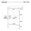 Lyngins 18" Freestanding Bathroom Vanity with Ceramic Sink, Vanity Cabinet with Door Shelf & Adjustable Shelf, Bathroom Storage Cabinet - 4 of 4