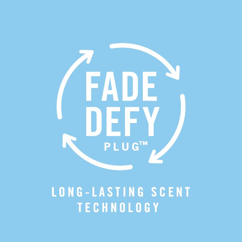 Febreze Odor-Fighting Fade Defy Plug Air Freshener Refill - Downy April Fresh - 0.87 fl oz/2pk, 6 of 9