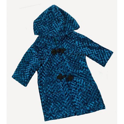 Doll Clothes Superstore Blue Texture Coat With Hood fits 18 Inch Girl Dolls