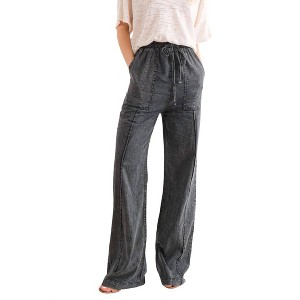 Women's Feeling Alive Chambray Pants - And The Why - 1 of 4