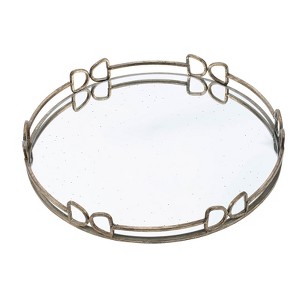 Dexmalle Valentina Silver Round Mirror Tray - 1 of 4