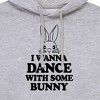 Men's - Instant Message - I Wanna Dance With Some Bunny Graphic Fleece Pullover Hoodie - 2 of 4