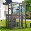 Catio Outdoor Cat Enclosure with Double Entry Doors & Climbing Shelves, Weatherproof Pine Wood Cat Playground with 7 Modular Boxes, Grey - Nertpow - 2 of 4