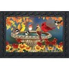 Briarwood Lane Fall Doormat 30x18 Indoor Outdoor Fall Birdbath Floral For Fall Doormat - 2 of 4