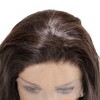 Unique Bargains Women's Long Body Wave Lace Front Wigs with Wig Cap 26" Deep Brown 1 Pc - 4 of 4