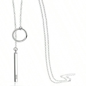 Sterling Silver Long Necklace for Women, 16 - 30 Adjustable Chain - 1 of 4