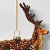 Christmas Brown Glass Reindeer Ornament - Wondershop™ - 3 of 3